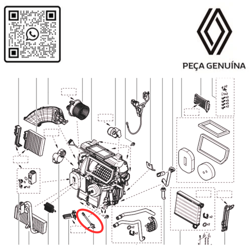 277230128R  SENSOR SONDA DE TEMPERATURA AR CONDICIONADO  CAPTUR RN 30128R